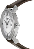 Tissot T Classic Bridgeport Silver Dial Brown Leather Strap Watch For Men - T097.410.16.038.00 Authentic Buy Shop Now