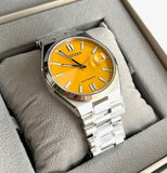 Citizen Tsuyosa Automatic Yellow Dial Silver Steel Strap Watch for Men - NJ0150-81Z Authentic Buy Shop Now
