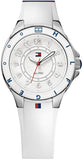 Tommy Hilfiger White Dial White Rubber Strap Watch for Women - 1781271 Authentic Buy Shop Now