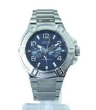Guess Rigor Quartz Black Dial Silver Steel Strap Watch For Men - W0218G2 Authentic Buy Shop Now