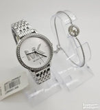 Michael Kors Melissa Quartz Silver Dial Silver Steel Strap Watch for Women - MK4370 Authentic Buy Shop Now