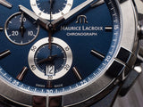 Maurice Lacroix Aikon Chronograph Blue Dial Blue Leather Strap Watch for Men - AI1018-SS001-430-1 Authentic Buy Shop Now