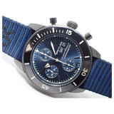 Breitling Superocean Heritage Chronograph 44 Outerknown Blue Dial Blue NATO Strap Watch for Men - M133132A1C1W1 Authentic Buy Shop Now