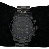 Michael Kors Runway Chronograph Black Dial Black Steel Strap Watch for Men - MK8157 Authentic Buy Shop Now