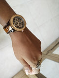 Fossil Stella Multifunction Brown Dial Two Tone Steel Strap Watch for Women - ES4079 Authentic Buy Shop Now