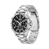 Hugo Boss Troper Chronograph Blue Dial Silver Steel Strap Watch For Men - 1514057 Authentic Buy Shop Now