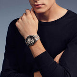 Hugo Boss Ocean Edition Black Dial Two Tone Steel Strap Watch for Men - 1513705 Authentic Buy Shop Now