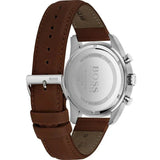 Hugo Boss Skymaster Grey Dial Brown Leather Strap Watch for Men - 1513787 Authentic Buy Shop Now