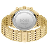 Hugo Boss Gregor Chronograph Grey Dial Gold Steel Strap Watch For Men - 1514051 Authentic Buy Shop Now