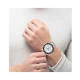 Hugo Boss Hero Chronograph White Dial Silver Steel Strap Watch for Men - 1513875 Authentic Buy Shop Now