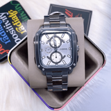 Fossil Inscription Multifunction Silver Dial Grey Steel Strap Watch for Men - BQ2657 Authentic Buy Shop Now