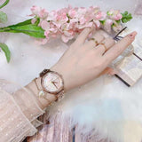 Michael Kors Cinthia Mother of Pearl Rose Gold Dial Rose Gold Steel Strap Watch for Women - MK3643 Authentic Buy Shop Now