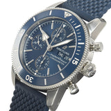 Breitling Superocean Heritage Chronograph 44 Blue Dial Blue Mesh Bracelet Watch for Men - A13313161C1S1 Authentic Buy Shop Now