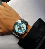Michael Kors Runway Quartz Blue Dial Silver Steel Strap Watch For Women - MK5953 Authentic Buy Shop Now