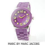Marc Jacobs Pelly Purple Dial Purple Silicone Strap Watch for Women - MBM2515 Authentic Buy Shop Now