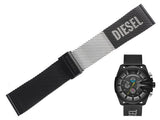 Diesel Mega Chief Chronograph Black Dial Black Mesh Bracelet Watch For Men - DZ4514 Authentic Buy Shop Now