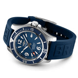Breitling Superocean 44mm Automatic Blue Dial Blue Rubber Strap Watch for Men - A17367D81C1S2 Authentic Buy Shop Now