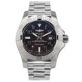 Breitling Avenger II Seawolf 45mm Grey Dial Silver Steel Strap Mens Watch - A1733110/F563 Authentic Buy Shop Now