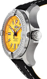 Breitling Avenger Automatic 45 Seawolf Yellow Dial Black Nylon Strap Watch for Men - A17319101I1X1 Authentic Buy Shop Now