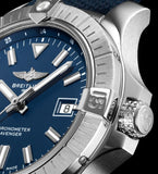 Breitling Avenger Automatic 43 Blue Dial Blue Nylon Strap Watch for Men - A17318101C1X1 Authentic Buy Shop Now