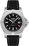 Breitling Avenger Automatic GMT 43 Black Dial Black Nylon Strap Watch for Men - A32397101B1X1 Authentic Buy Shop Now