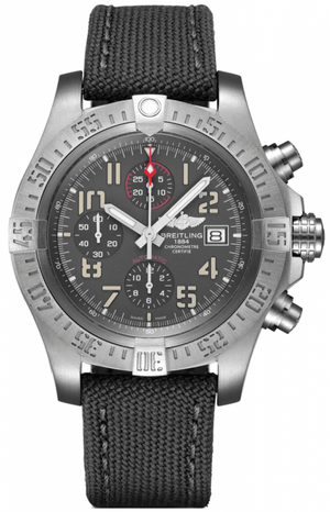 Breitling Avenger Bandit 45mm Anthracite Dial Black Nylon Strap Watch for Men - E13383101M1W1 Authentic Buy Shop Now