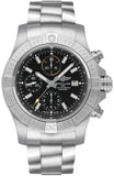 Breitling Avenger Chronograph 45mm Black Dial Silver Steel Strap Watch for Men - A13317101B1A1 Authentic Buy Shop Now