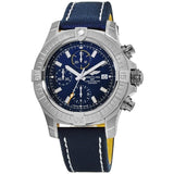 Breitling Avenger Chronograph 45mm Blue Dial Blue Calfskin Strap Watch for Men - A13317101C1X2 Authentic Buy Shop Now