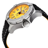 Breitling Avenger Automatic 45 Seawolf Yellow Dial Black Nylon Strap Watch for Men - A17319101I1X1 Authentic Buy Shop Now