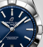 Breitling Chronomat 32 Blue Dial Silver Steel Strap Watch for Women - A77310101C1A1 Authentic Buy Shop Now