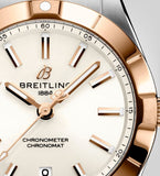 Breitling Chronomat 32 White Dial Two Tone Steel Strap Watch for Women - U77310101A1U1 Authentic Buy Shop Now