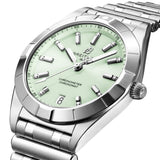Breitling Chronomat 32 Diamonds Green Dial Silver Steel Strap Watch for Women - A77310101L1A1 Authentic Buy Shop Now