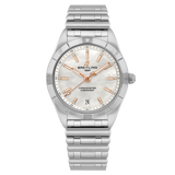 Breitling Chronomat 36 Mother of Pearl Dial Silver Steel Strap Watch for Women - A10380101A4A1 Authentic Buy Shop Now