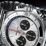Breitling Chronomat B01 42mm Silver Dial Silver Steel Strap Watch for Men - AB0134101G1A1 Authentic Buy Shop Now