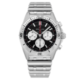 Breitling Chronomat B01 42mm Black Dial Silver Steel Strap Watch for Men - AB0134101B1A1 Authentic Buy Shop Now