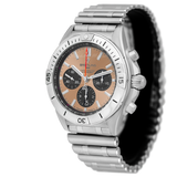 Breitling Chronomat B01 42 Brown Dial Silver Steel Strap Watch for Men - AB0134101K1A1 Authentic Buy Shop Now
