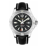 Breitling Colt Automatic 44mm Black Dial Leather Strap Mens Watch - A1738811/BD44/435X Authentic Buy Shop Now