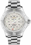 Breitling Colt Automatic Silver Dial Black Leather Mens Watch - A1738811/G791/173A Authentic Buy Shop Now