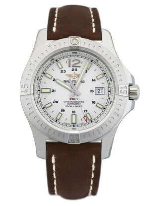 Breitling Colt Automatic 44mm Brown Leather Strap Mens Watch - A1738811/G791/437X Authentic Buy Shop Now