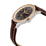 Breitling Navitimer 1 Automatic 41mm Black Dial Brown Leather Strap Mens Watch - U17326211M1P1 Authentic Buy Shop Now