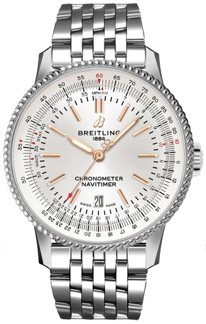 Breitling Navitimer Automatic 41mm White Dial Stainless Steel Mens Watch - A17326211G1A1 Authentic Buy Shop Now