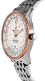 Breitling Navitimer Automatic 41mm White Dial Silver Stainless Steel Mens Watch - U17326211G1A1 Authentic Buy Shop Now