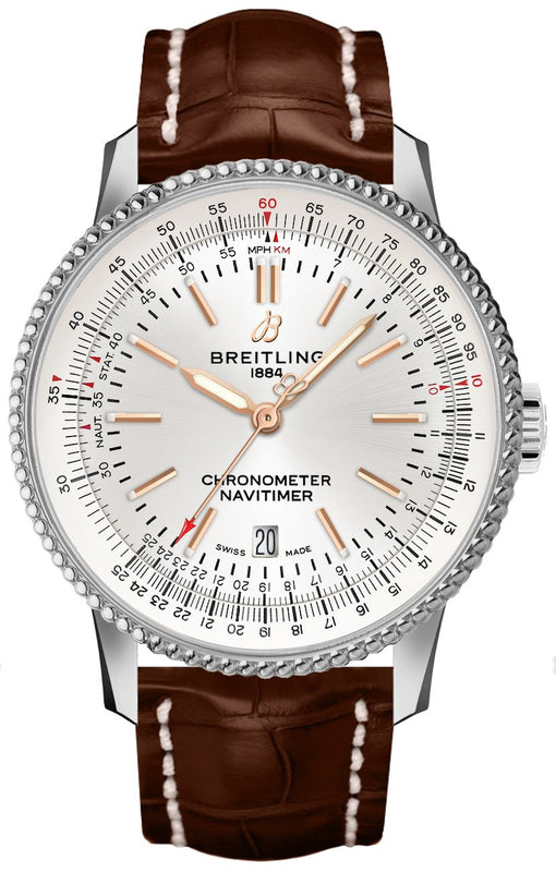 Breitling Navitimer Automatic 41mm Brown Leather Strap Mens Watch - A17326211G1P1 Authentic Buy Shop Now