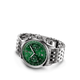 Breitling Premier B01 Chronograph 42 Green Dial Silver Steel Strap Watch for Men - AB0145371L1A1 Authentic Buy Shop Now