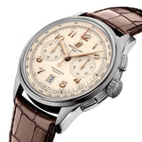 Breitling Premier B01 Chronograph 42 White Dial Brown Leather Strap Watch for Men - AB0145211G1P1 Authentic Buy Shop Now