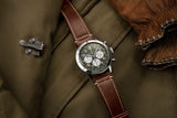 Breitling Super Avi B04 Chronograph GMT 46 Curtiss Warhawk Green Dial Brown Leather Strap Watch for Men - AB04452A1L1X1 Authentic Buy Shop Now