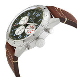 Breitling Super Avi B04 Chronograph GMT 46 Curtiss Warhawk Green Dial Brown Leather Strap Watch for Men - AB04452A1L1X1 Authentic Buy Shop Now