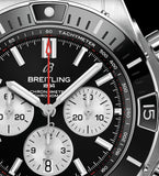 Breitling Super Chronomat B01 44 Black Dial Black Rubber Strap Watch for Men - AB0136251B1S1 Authentic Buy Shop Now