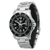 Breitling Superocean II 44mm Black Dial Black Steel Strap Watch for Men - A17392D71B1A1 Authentic Buy Shop Now