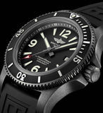 Breitling Superocean Automatic 46mm Black Dial Black Rubber Strap Watch for Men - M17368B71B1S1 Authentic Buy Shop Now